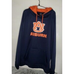 Auburn University Tigers Hoodie Sweatshirt Men’s 2XL  Blue Navy Logo Champion